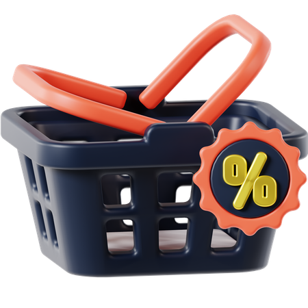 Shopping Basket  3D Icon