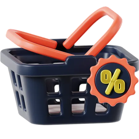 Shopping Basket  3D Icon