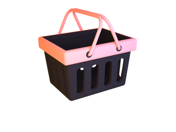 Shopping Basket  3D Icon