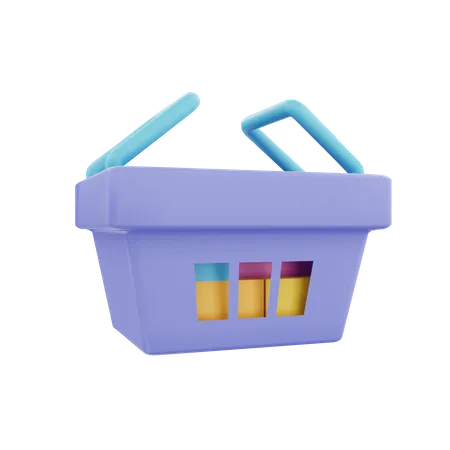 Shopping Basket  3D Icon