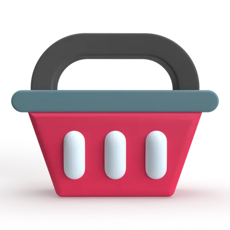 Shopping Basket  3D Icon