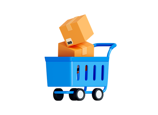 Shopping Basket  3D Icon