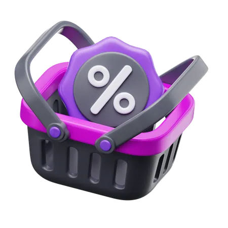 Shopping Basket  3D Icon