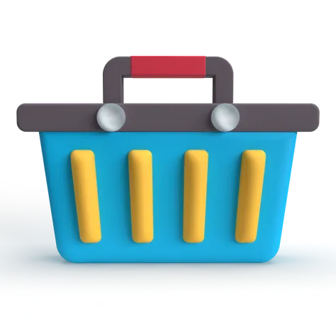 Shopping Basket  3D Icon