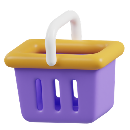 Shopping Basket  3D Icon