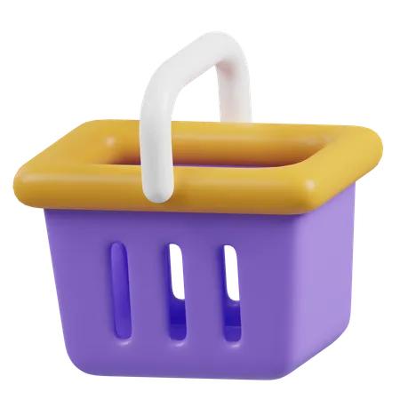 Shopping Basket  3D Icon