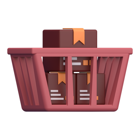 Shopping Basket  3D Icon