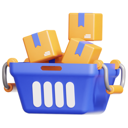 Shopping Basket  3D Icon