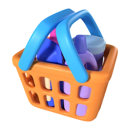 Shopping Basket  3D Icon