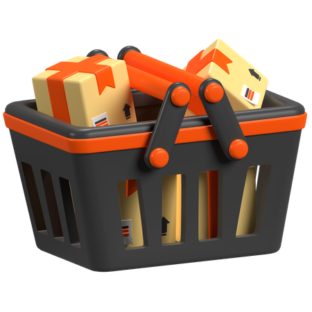 Shopping Basket  3D Icon