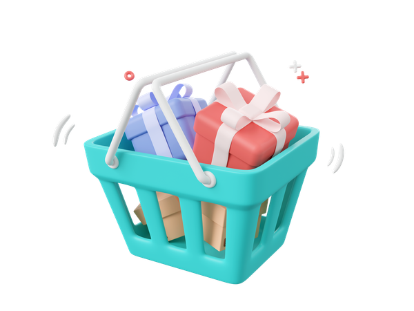 Shopping Basket  3D Icon