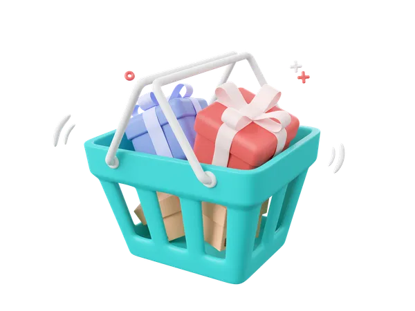 Shopping Basket  3D Icon