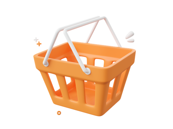 Shopping Basket  3D Icon