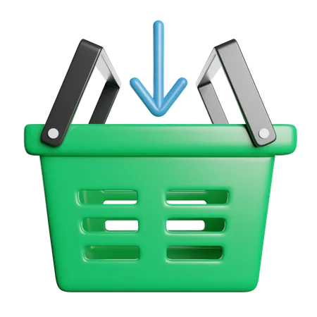 Shopping Basket  3D Icon