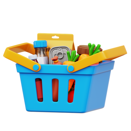 Shopping basket  3D Icon