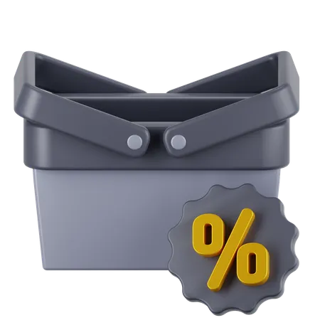 Shopping Basket  3D Icon