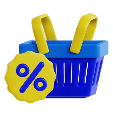 Shopping Basket  3D Icon