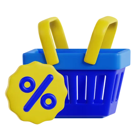 Shopping Basket  3D Icon