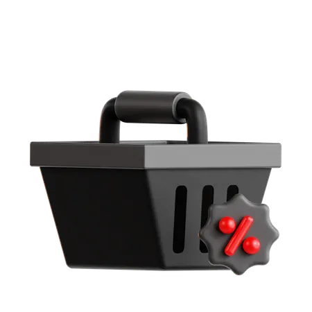 Shopping Basket  3D Icon