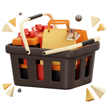 Shopping Basket  3D Icon