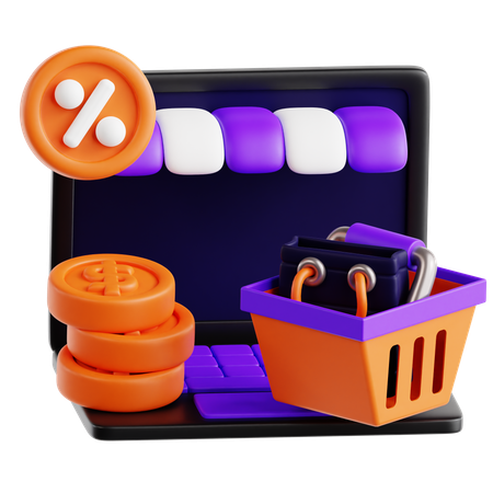 Shopping Basket  3D Icon