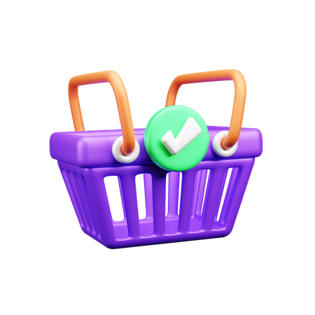 Shopping Basket  3D Icon