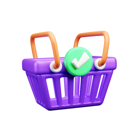 Shopping Basket  3D Icon