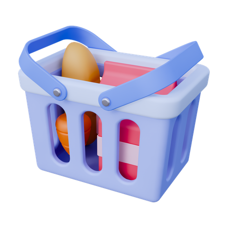 Shopping Basket  3D Icon