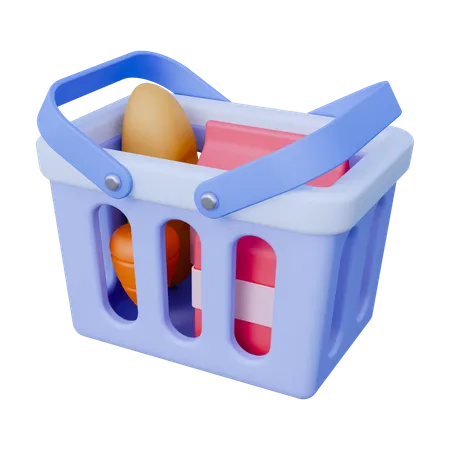 Shopping Basket  3D Icon