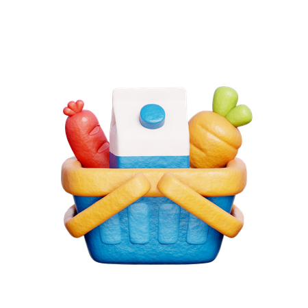 Shopping Basket  3D Icon