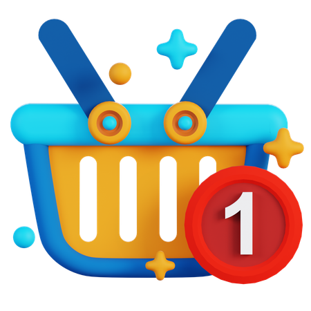 SHOPPING BASKET  3D Icon