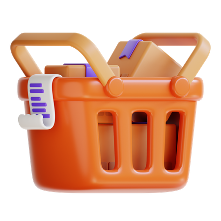 Shopping Basket  3D Icon