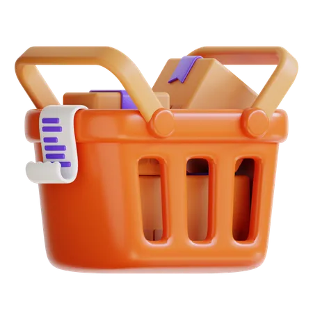 Shopping Basket  3D Icon