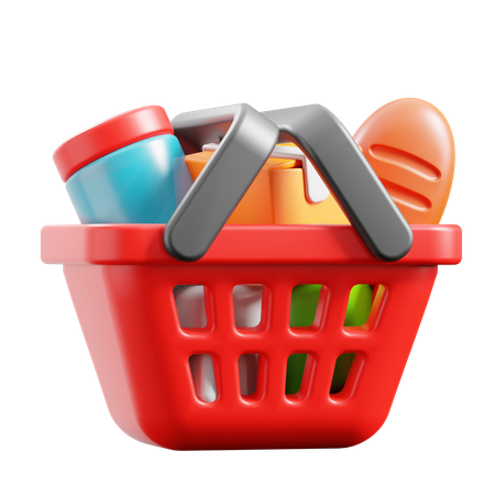 Shopping Basket  3D Icon