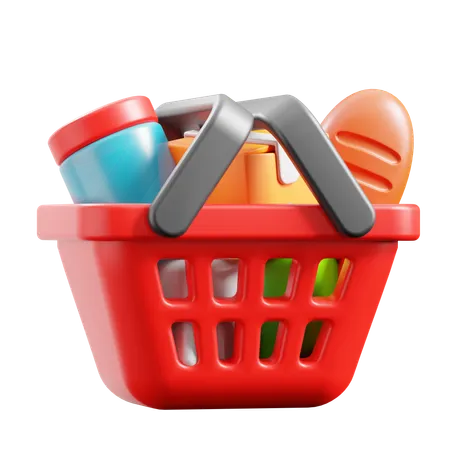 Shopping Basket  3D Icon