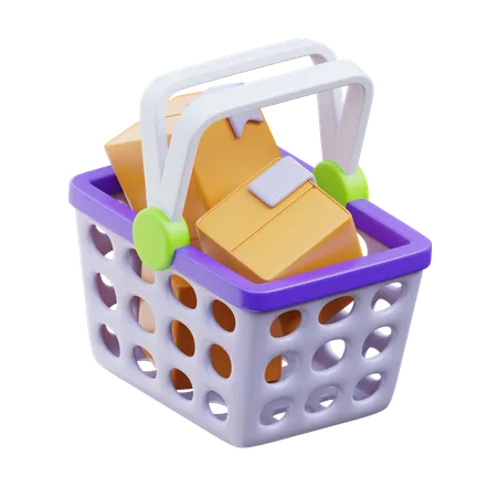 Shopping basket  3D Icon