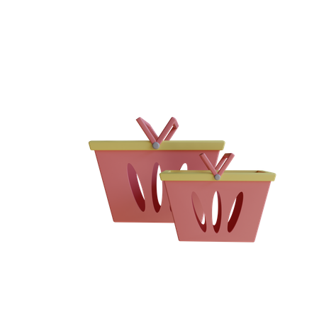 Shopping Basket  3D Icon