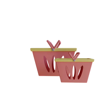 Shopping Basket  3D Icon