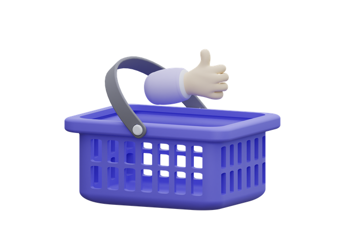 Shopping Basket  3D Icon