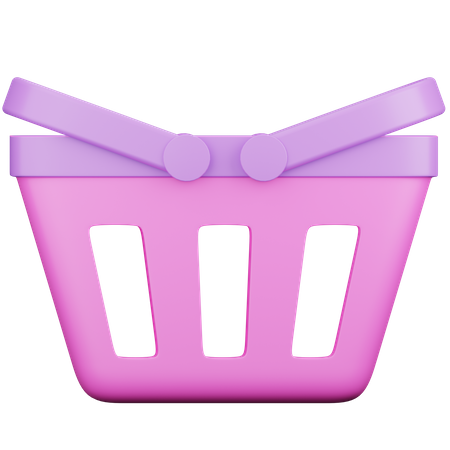 Shopping Basket  3D Icon