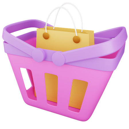 Shopping Basket  3D Icon