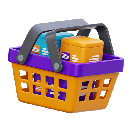 Shopping Basket  3D Icon