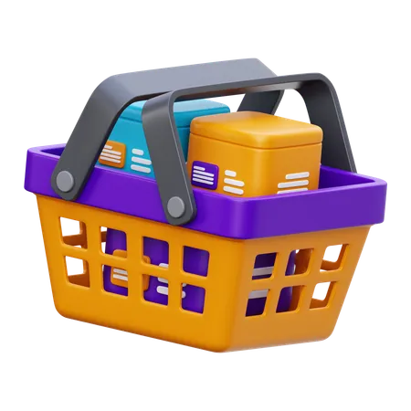 Shopping Basket  3D Icon