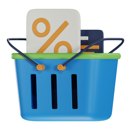 Shopping Basket  3D Icon