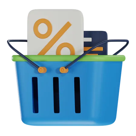 Shopping Basket  3D Icon