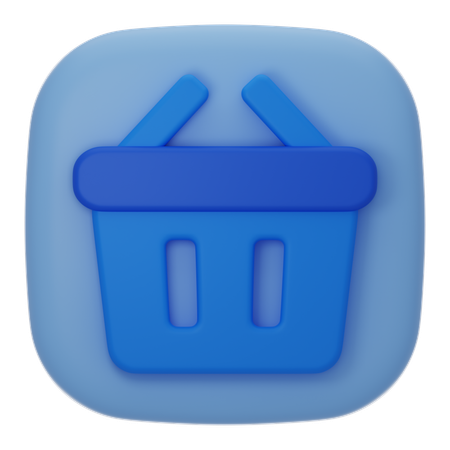 Shopping Basket  3D Icon