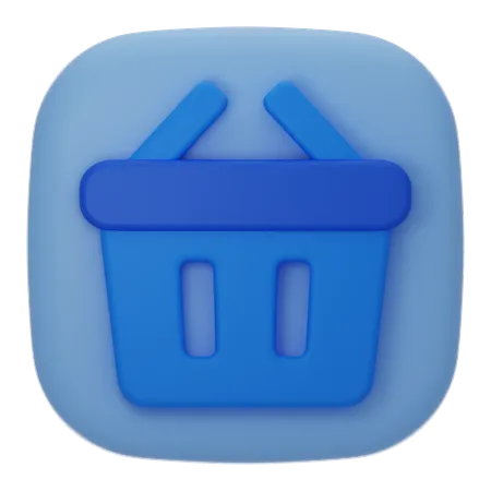 Shopping Basket  3D Icon