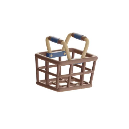Shopping Basket  3D Icon