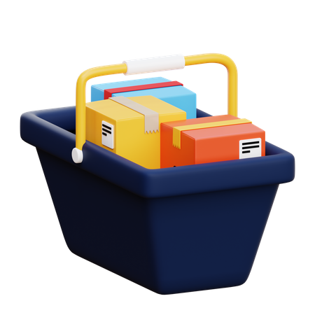 Shopping Basket  3D Icon