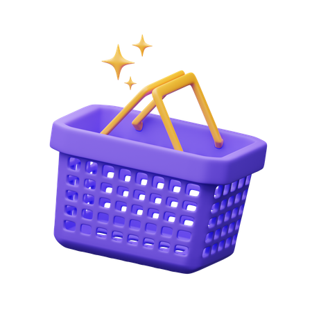 Shopping basket  3D Icon